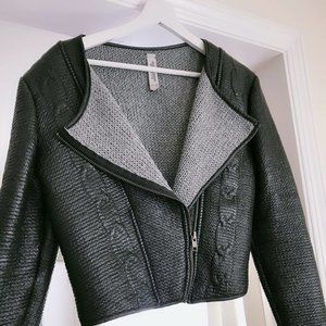 Preowned Pull and Bear Faux Leather Womens Jacket